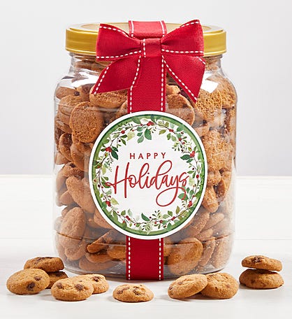 Happy Holidays! Chocolate Chip Cookie Jar